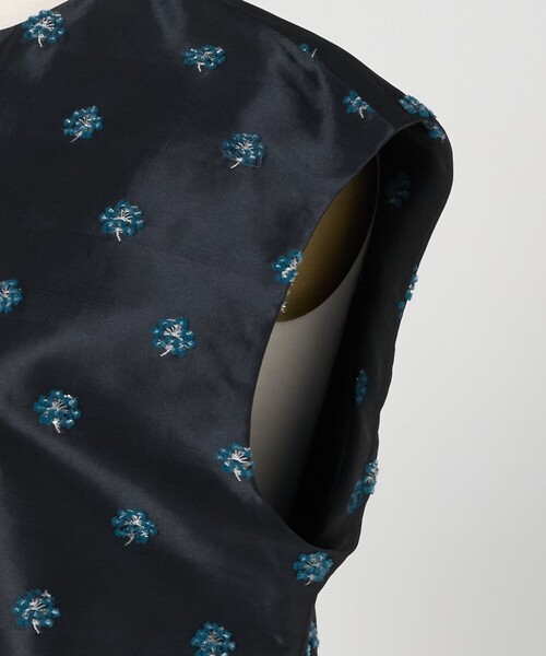 LOEFF（ロエフ）の「＜LOEFF＞ピンポンツリースポンジ ジャガード ベスト（ベスト・レディース・ネイビー・FREE）」の13枚目の写真