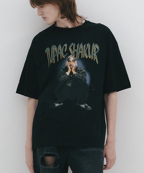 Bravado(ブラヴァド)の「TUPAC SITTING (BRENT2390)(Tシャツ/カットソー・メンズ・その他・2XL/L/M/XL)」の6枚目の写真