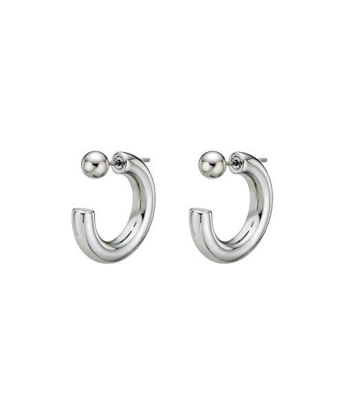 SCALETTO(スカーレット)の「UR002 Ball and Hoop Earrings(ピアス(両耳用)・レディース・シルバー・FREE)」の5枚目の写真