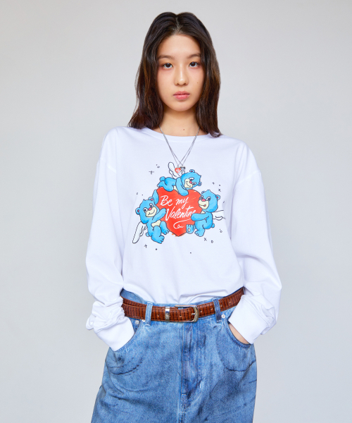 LMCの「HEART BEAR LONG SLV TEE white(Tシャツ/カットソー・レディース・その他・S/M/L/XL)」の2枚目の写真