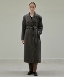 TAILORED DOUBLE COAT_CHARCOAL