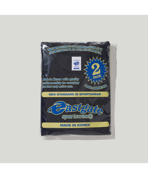 EASTGATE（イーストゲート）の「[2-PACK] 1012 ミッドウェイトTシャツ（Tシャツ/カットソー・レディース・ホワイト/ブラック/ネイビー/ヘザーグレー・SMALL/MEDIUM/LARGE/X-LARGE）」の4枚目の写真