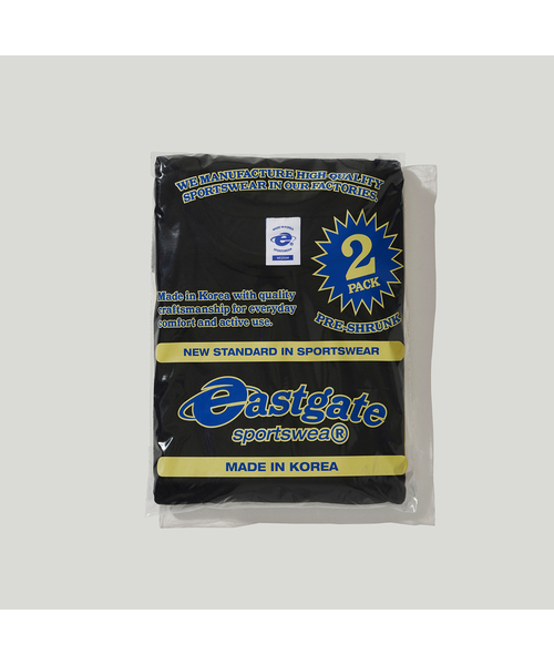 EASTGATE（イーストゲート）の「[2-PACK] 1012 ミッドウェイトTシャツ（Tシャツ/カットソー・レディース・ホワイト/ブラック/ネイビー/ヘザーグレー・SMALL/MEDIUM/LARGE/X-LARGE）」の2枚目の写真