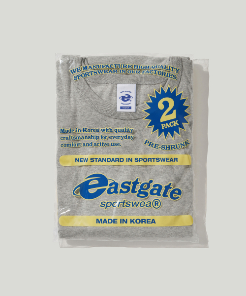 EASTGATE（イーストゲート）の「[2-PACK] 1012 ミッドウェイトTシャツ（Tシャツ/カットソー・レディース・ホワイト/ブラック/ネイビー/ヘザーグレー・SMALL/MEDIUM/LARGE/X-LARGE）」の13枚目の写真