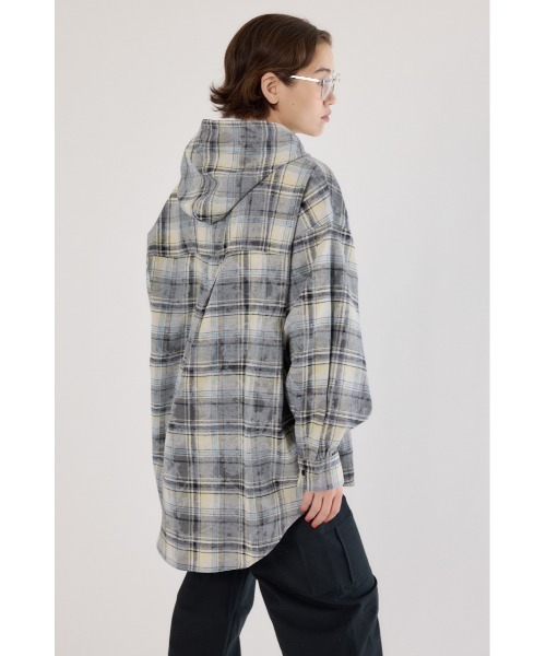 RODEO CROWNS WIDE BOWL（ロデオクラウンズワイドボウル）の「ヴィンテージチェックフードシャツ（シャツ/ブラウス・レディース・ブラック系その他/ブルー系その他/ピンク系その他・FREE）」の17枚目の写真