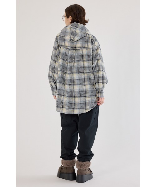 RODEO CROWNS WIDE BOWL（ロデオクラウンズワイドボウル）の「ヴィンテージチェックフードシャツ（シャツ/ブラウス・レディース・ブラック系その他/ブルー系その他/ピンク系その他・FREE）」の20枚目の写真