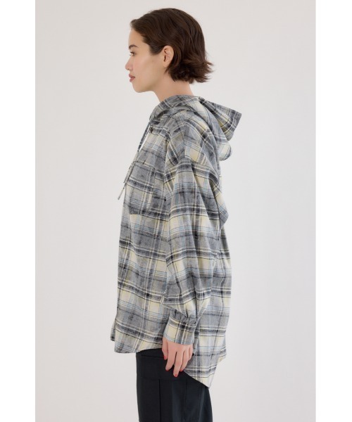RODEO CROWNS WIDE BOWL（ロデオクラウンズワイドボウル）の「ヴィンテージチェックフードシャツ（シャツ/ブラウス・レディース・ブラック系その他/ブルー系その他/ピンク系その他・FREE）」の22枚目の写真