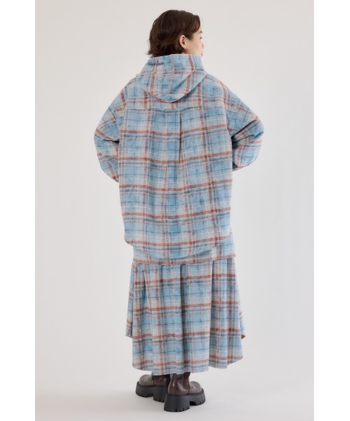 RODEO CROWNS WIDE BOWL（ロデオクラウンズワイドボウル）の「ヴィンテージチェックフードシャツ（シャツ/ブラウス・レディース・ブラック系その他/ブルー系その他/ピンク系その他・FREE）」の8枚目の写真