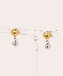 【Sonu jewelry（ソヌジュエリー）】バイカラーボールピアス son-pierce-33-5【RBTS】