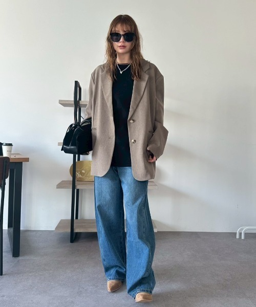 HANNE（アン）の「カーブシルエットデニムパンツ（デニムパンツ・レディース・ブルー・S/M）」の15枚目の写真