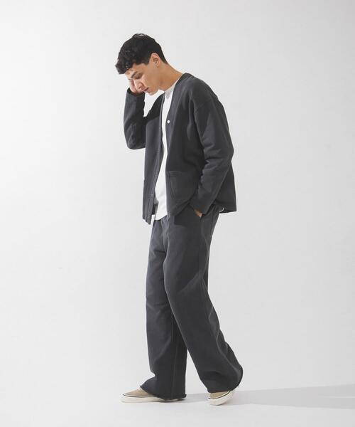 URBAN RESEARCH Sonny Label（アーバンリサーチサニーレーベル）の「スウェットVネックカーディガン（スウェット・メンズ・チャコールグレー/ネイビー・MEDIUM/LARGE）」の8枚目の写真