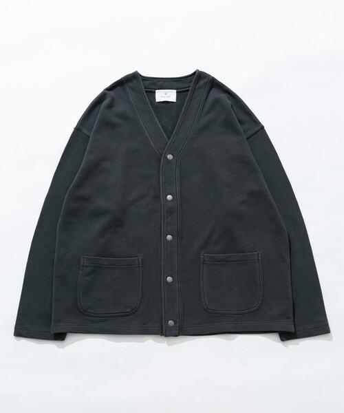 URBAN RESEARCH Sonny Label（アーバンリサーチサニーレーベル）の「スウェットVネックカーディガン（スウェット・メンズ・チャコールグレー/ネイビー・MEDIUM/LARGE）」の16枚目の写真