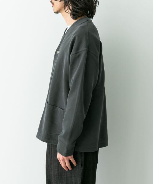 URBAN RESEARCH Sonny Label（アーバンリサーチサニーレーベル）の「スウェットVネックカーディガン（スウェット・メンズ・チャコールグレー/ネイビー・MEDIUM/LARGE）」の18枚目の写真