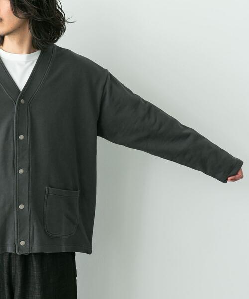 URBAN RESEARCH Sonny Label（アーバンリサーチサニーレーベル）の「スウェットVネックカーディガン（スウェット・メンズ・チャコールグレー/ネイビー・MEDIUM/LARGE）」の20枚目の写真