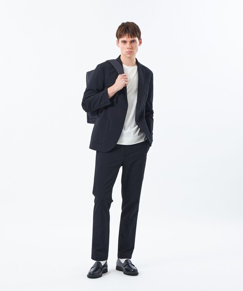 MACKINTOSH PHILOSOPHY(マッキントッシュ フィロソフィー)の「ブリテック イージージャケット オックス調ダブルクロス(テーラードジャケット・メンズ・ダークネイビー/グリーン系その他2・38/40)」の3枚目の写真