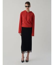Henon.（ヘノン）の「SHEER RIB KNIT SKIRT（スカート）」