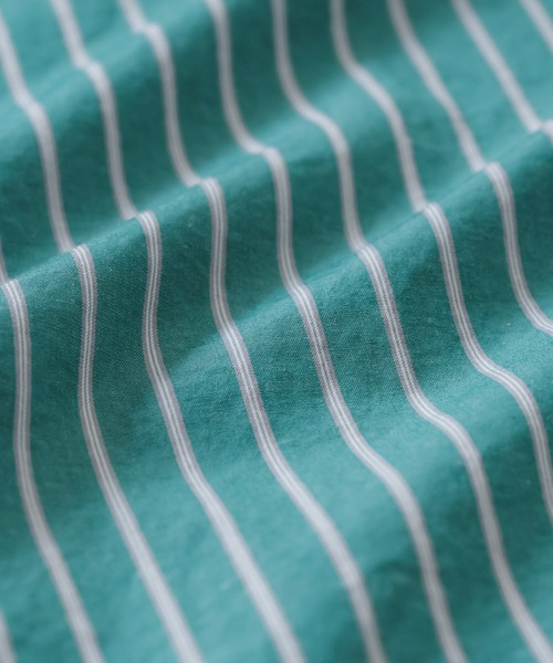 quadro(クオドロ)の「スーピマコットンルーズレギュラーシャツ(シャツ/ブラウス・メンズ・グリーン/グレー・MEDIUM/LARGE)」の11枚目の写真