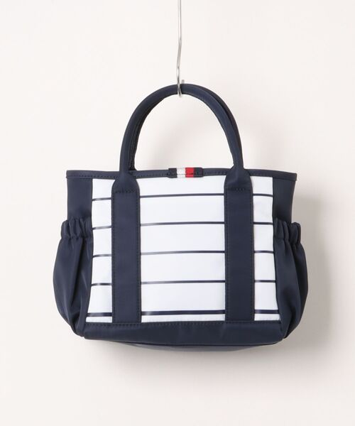 TOMMY HILFIGER GOLF（トミー ヒルフィガー ゴルフ）の「ラウンドバッグ ｼｰｽﾞﾅﾙ（トートバッグ・メンズ・ホワイト/ネイビー・フリー）」の5枚目の写真