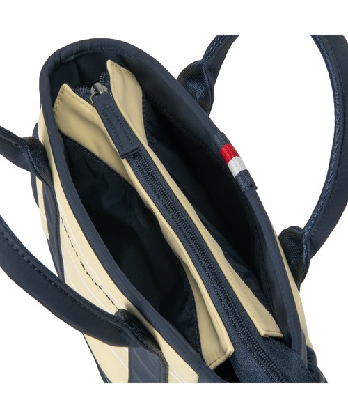 TOMMY HILFIGER GOLF（トミー ヒルフィガー ゴルフ）の「ラウンドバッグ ｼｰｽﾞﾅﾙ（トートバッグ・メンズ・ホワイト/ネイビー・フリー）」の3枚目の写真