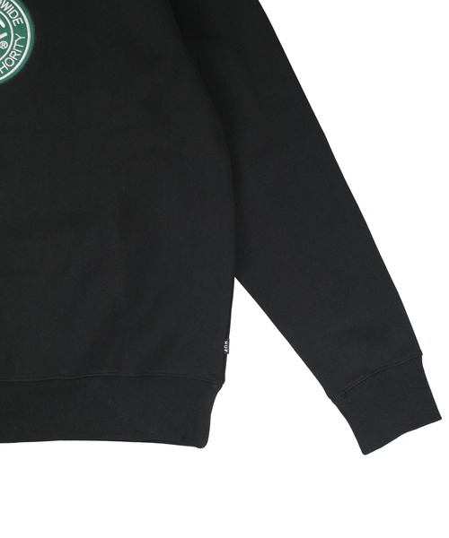 HUF(ハフ)の「【C-HUF3】【HUF/ハフ】TRANSIT AUTHORITY CREWNECK SWEAT PF00760(スウェット・メンズ・ブラック・SMALL/LARGE/MEDIUM)」の4枚目の写真