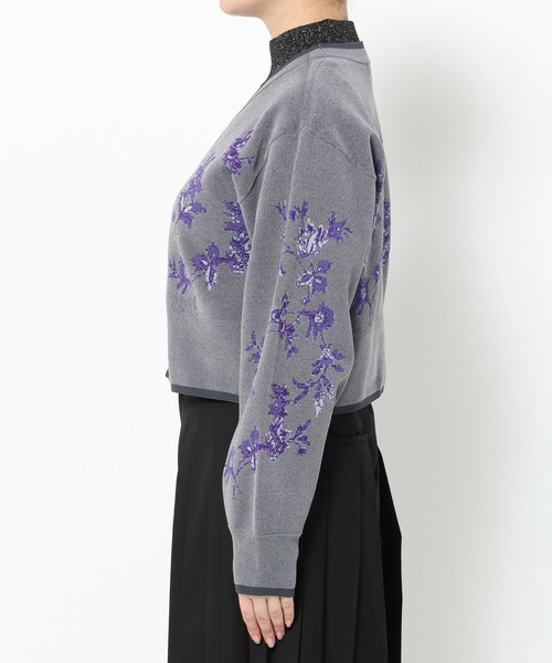 HARE(ハレ)の「チャイナガラVニットカーディガン(HARE)(カーディガン/ボレロ・レディース・グレー/グレー系その他/ブラック・FREE)」の20枚目の写真