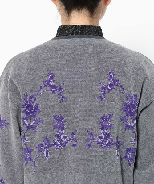 HARE(ハレ)の「チャイナガラVニットカーディガン(HARE)(カーディガン/ボレロ・レディース・グレー/グレー系その他/ブラック・FREE)」の22枚目の写真