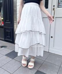 シアーティアードスカート