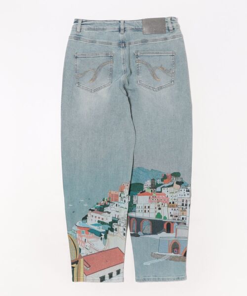 Desigual（デシグアル）の「アマルフィ海岸プリント×ウォッシュ加工ストレートデニムパンツ 2026年春夏 新作（デニムパンツ・レディース・ブルー・44/40/38/36/34）」の4枚目の写真