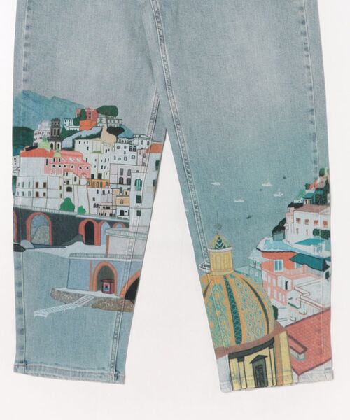 Desigual（デシグアル）の「アマルフィ海岸プリント×ウォッシュ加工ストレートデニムパンツ 2026年春夏 新作（デニムパンツ・レディース・ブルー・44/40/38/36/34）」の5枚目の写真