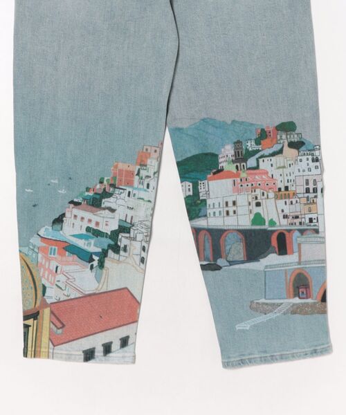 Desigual（デシグアル）の「アマルフィ海岸プリント×ウォッシュ加工ストレートデニムパンツ 2026年春夏 新作（デニムパンツ・レディース・ブルー・44/40/38/36/34）」の6枚目の写真