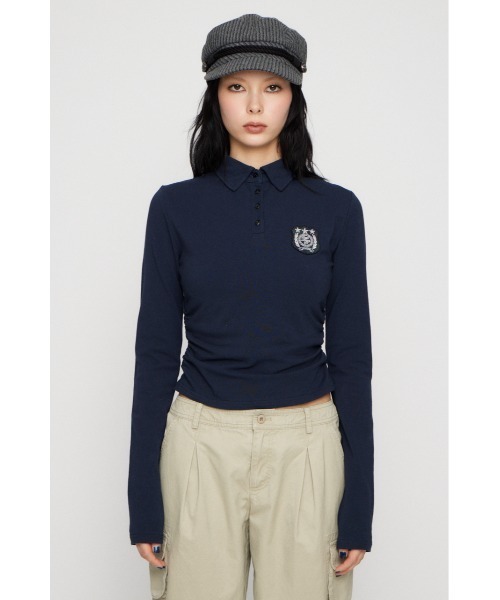 LAGUA GEM(ラグアジェム)の「USEFUL WAPPEN CUT トップス(Tシャツ/カットソー・レディース・アイボリー/ライトイエロー/ネイビー・FREE)」の11枚目の写真