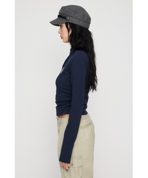 LAGUA GEM(ラグアジェム)の「USEFUL WAPPEN CUT トップス(Tシャツ/カットソー・レディース・アイボリー/ライトイエロー/ネイビー・FREE)」の12枚目の写真