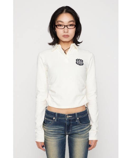 LAGUA GEM(ラグアジェム)の「USEFUL WAPPEN CUT トップス(Tシャツ/カットソー・レディース・アイボリー/ライトイエロー/ネイビー・FREE)」の17枚目の写真