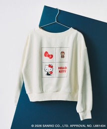 ハローキティコラボ（ハローキティコラボ）の「【ROPE' PICNIC×ハローキティ】ボートネック裏毛プルオーバー（スウェット）」