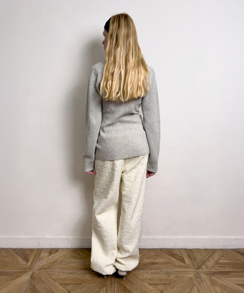 DIAGONAL(ダイアゴナル)の「BOLERO LAYERED KNIT CARDIGAN (light grey)(カーディガン/ボレロ・レディース・その他・FREE)」の4枚目の写真