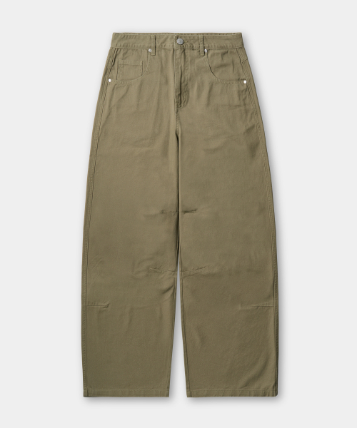 EXCONTAINER(エックスコンテナ)の「ユーティリティダートコットンパンツ (カーキベージュ)(その他パンツ・メンズ・その他・MEDIUM/LARGE/X-LARGE/SMALL)」の2枚目の写真
