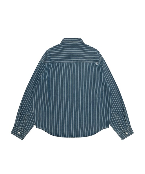 AAPE BY A BATHING APE（エーエイプバイアベイシングエイプ）の「AAPE NOW LONG SLEEVE SHIRT(stripe)（シャツ/ブラウス・メンズ・ブルー系その他・MEDIUM/LARGE/X-LARGE/SMALL）」の2枚目の写真