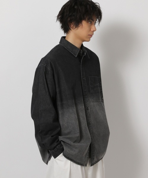 LAKOLE(ラコレ)の「グラデデニムシャツ / 638225(シャツ/ブラウス・メンズ・ブラック/ブルー・MEDIUM/LARGE)」の15枚目の写真