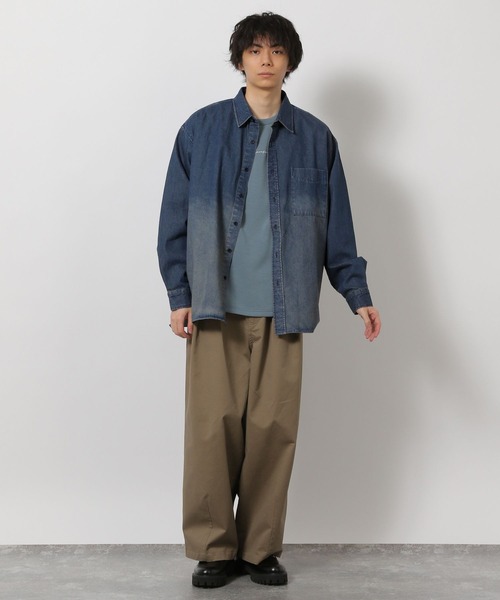LAKOLE(ラコレ)の「グラデデニムシャツ / 638225(シャツ/ブラウス・メンズ・ブラック/ブルー・MEDIUM/LARGE)」の17枚目の写真