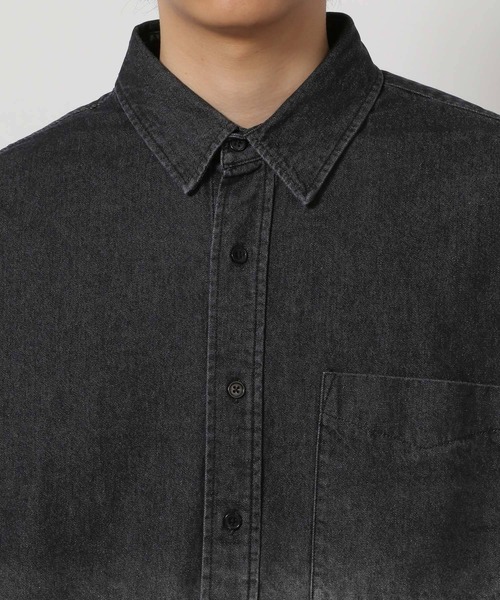 LAKOLE(ラコレ)の「グラデデニムシャツ / 638225(シャツ/ブラウス・メンズ・ブラック/ブルー・MEDIUM/LARGE)」の6枚目の写真