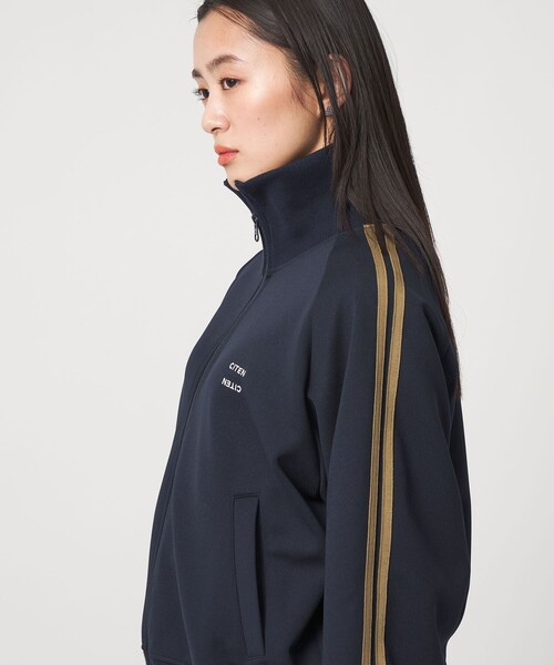 CITEN（シテン）の「＜CITEN＞トラックジャケット（ブルゾン・レディース・ネイビー/グレー系・M/S）」の2枚目の写真