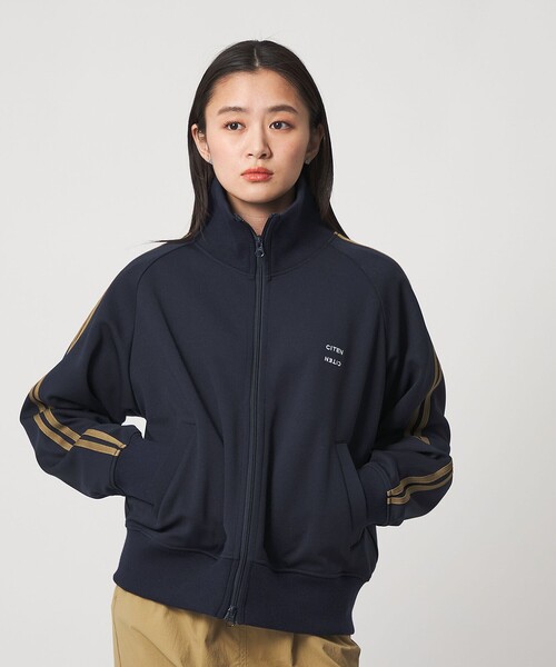 CITEN（シテン）の「＜CITEN＞トラックジャケット（ブルゾン・レディース・ネイビー/グレー系・M/S）」の21枚目の写真