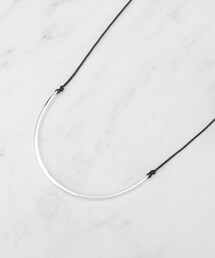 INDIVI | 【長さ調整自由】メタルカーブバーネックレス(ネックレス)
