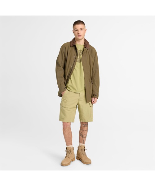 Timberland（ティンバーランド）の「コットンリネン カーゴ ショーツ メンズ（カーゴパンツ・メンズ・セージグリーン・30inch/32inch/34inch/36inch/38inch）」の2枚目の写真