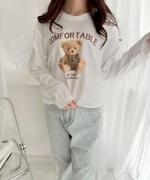 ベアデザインロンT/長袖Tシャツ