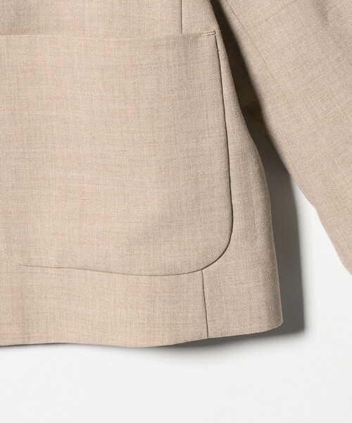 BEAUTY&YOUTH UNITED ARROWS（ビューティーアンドユースユナイテッドアローズ）の「ポリエステルブレンド カラーレス ショートジャケット（ノーカラージャケット・レディース・ベージュ/ブラック・S/M）」の18枚目の写真