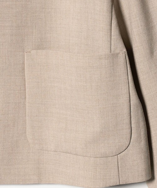 BEAUTY&YOUTH UNITED ARROWS（ビューティーアンドユースユナイテッドアローズ）の「ポリエステルブレンド カラーレス ショートジャケット（ノーカラージャケット・レディース・ベージュ/ブラック・S/M）」の19枚目の写真