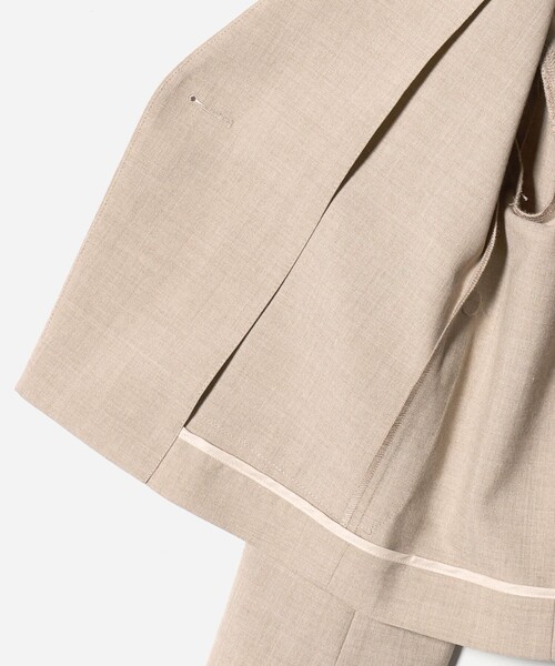 BEAUTY&YOUTH UNITED ARROWS（ビューティーアンドユースユナイテッドアローズ）の「ポリエステルブレンド カラーレス ショートジャケット（ノーカラージャケット・レディース・ベージュ/ブラック・S/M）」の21枚目の写真