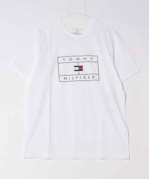 TOMMY HILFIGER(トミーヒルフィガー)の「TOMMY HILFIGER Tシャツ(Tシャツ/カットソー・メンズ・ネイビー/ホワイト/ヘザーグレー・LARGE/X-LARGE/MEDIUM)」の2枚目の写真