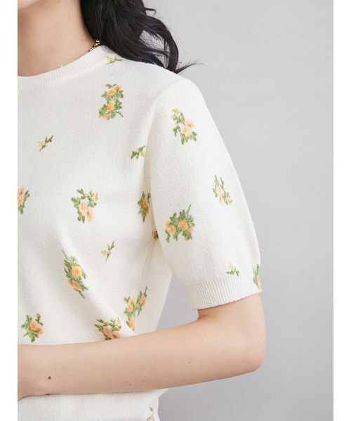 Mila Owen(ミラオーウェン)の「フラワープリントアンサンブルプルオーバー(Tシャツ/カットソー・レディース・ブルー/オレンジ・1/0)」の16枚目の写真